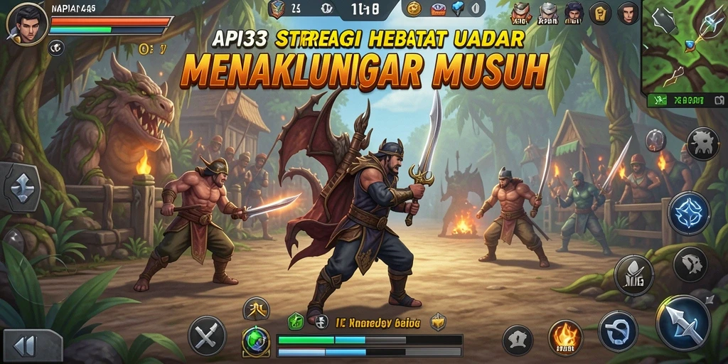 Tampilan gameplay menegangkan dan strategi dalam API33.