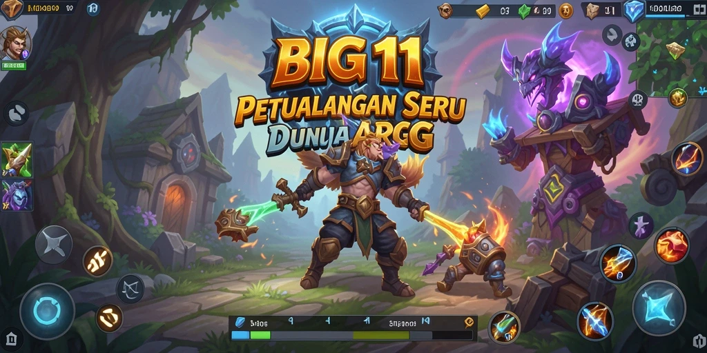 Menunjukkan aksi menarik dalam gameplay BIG11 ARPG.