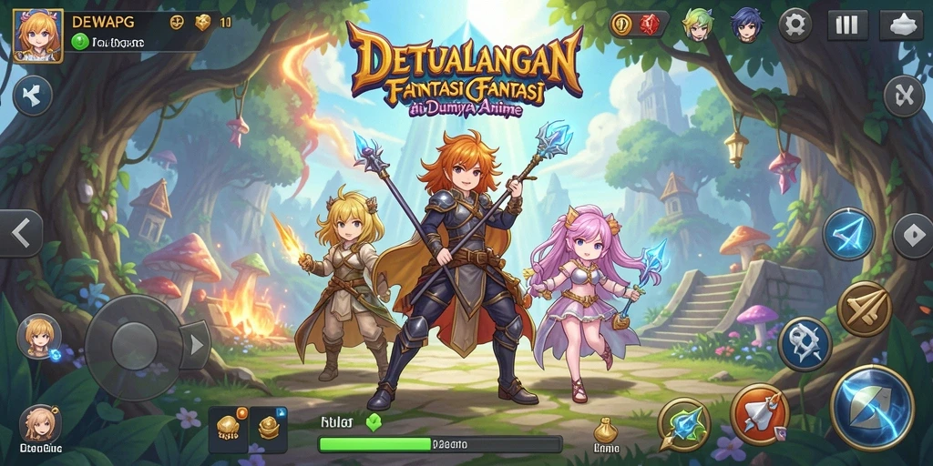 Tampilan gameplay yang dinamis dan penuh warna dari DEWAPG.