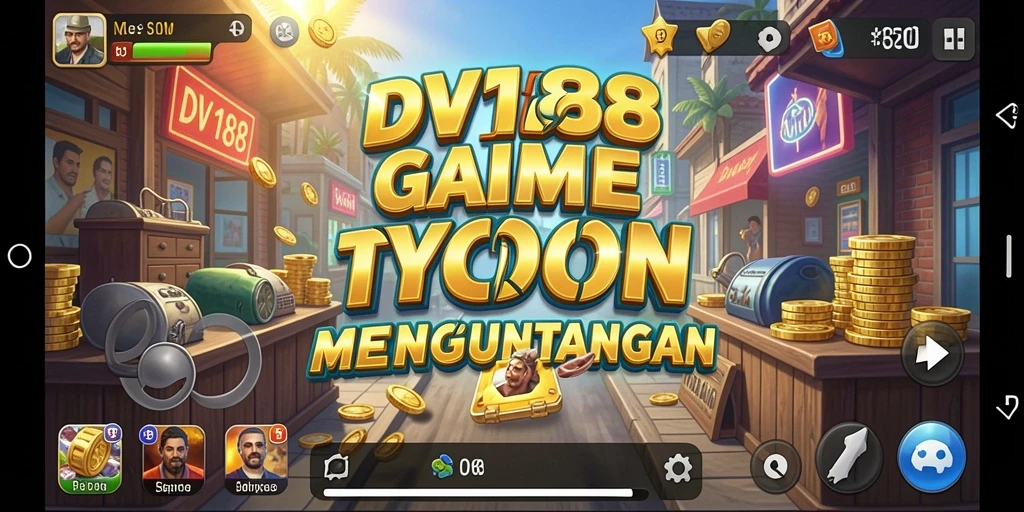 Tampilkan gameplay DV188 saat membangun kerajaan bisnis Tycoon.