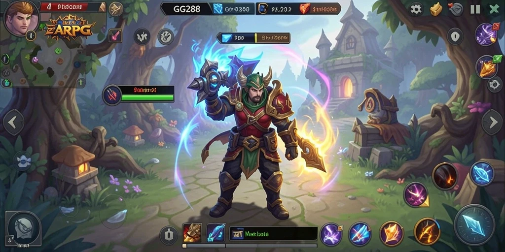Tampilan gameplay GG288 yang menegangkan dalam pertempuran ARPG.