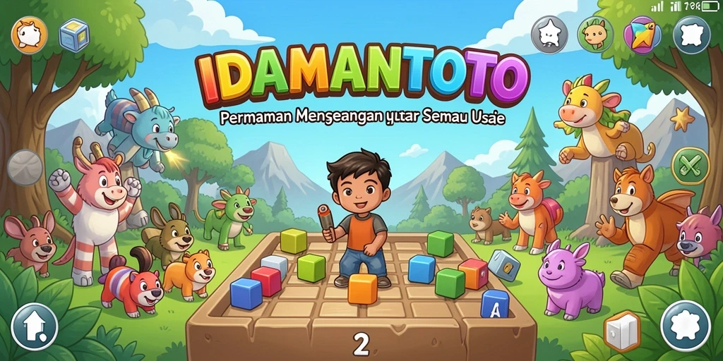 Screenshot gameplay IDAMANTOTO menunjukkan tantangan puzzle yang menantang.