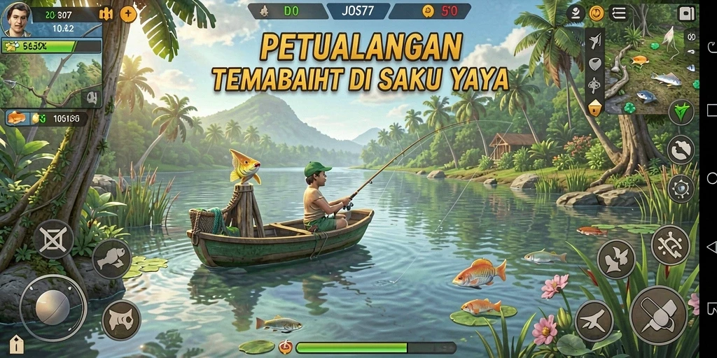 Tangkapan ikan besar di game JOS77 dengan pemandangan yang indah.