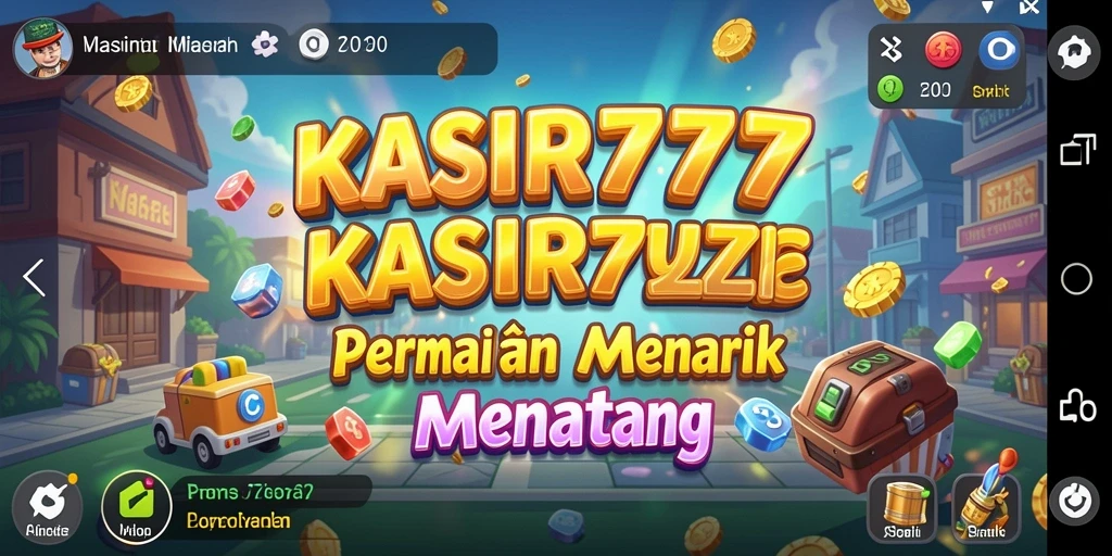 Screenshot KASIR777 menunjukkan gameplay puzzle yang mendebarkan.