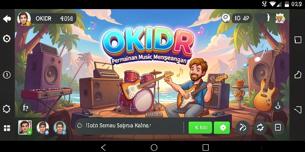 Tampilan gameplay OKIDR yang interaktif dan penuh warna.